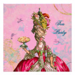 Marie Antoinette & Peacock Custom Invitation