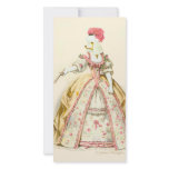 Marie Antoinette Poodle Fashion Plate Stationery photo cards