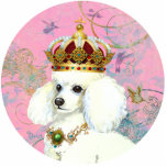 Marie Antoinette Poodle Queen Ornament Sculpture photo sculptures