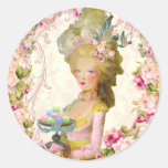 Marie Antoinette Springtime Pastille Macaron Seals Round Stickers