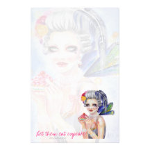 Marie Antoinette Stationery Design