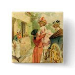 Marie Antoinette Style Vintage Art Design buttons
