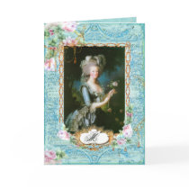 Marie Antoinette with Pink Roses and Lace