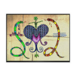 Marie Laveau Voodoo Vévé postcards