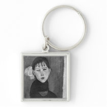 Marie, young woman of the people key chains