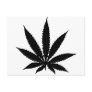 Marijuana Leaf Post Card