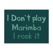 Marimba Rock It Postcard