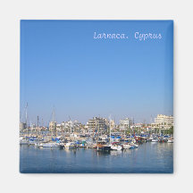 Marina in Larnaca, Cyprus Magnet