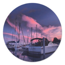 Marina Sunset HDR Stickers