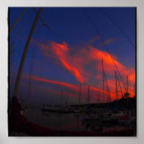 Marina Sunset Print