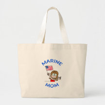 marine mum marines corps patriotism canvas bags