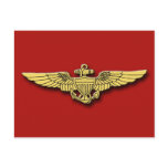 Marine Pilot Wings Cards postcards