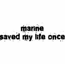 Marine Saved My Life Once Acrylic Cut Out