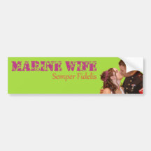 Marine Wife Bumper Sticker