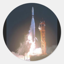 Mariner I 1 rocket into space towards Venus NASA Round Sticker
