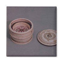 Mariner's compass in an ivory case fridge magnets