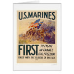 Marines - First to Fight in France for Freedom cards