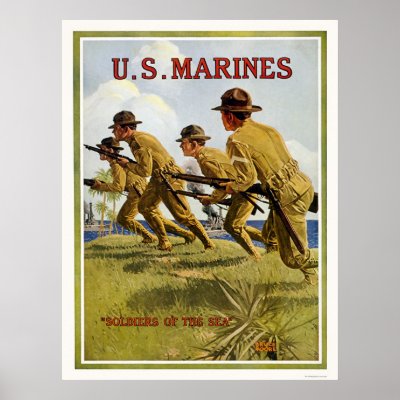 Marines - "Soldiers of the sea" Print by lc_wpa