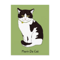 Mario Da Cat Postcard
