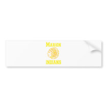 Marion Indians Yellow copy Bumper Sticker