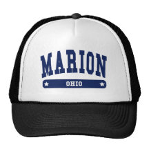 Marion Ohio College Style tee shirts Trucker Hat