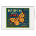 Mariposa Brand Apples Vintage Crate Label - Butter cards