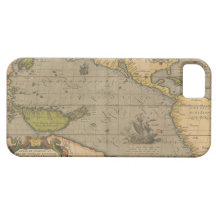 Maris Pacifici by Abraham Ortelius 1589 iPhone 5 Covers