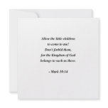 MARK 10:14 invitations