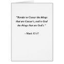 MARK 12:17 cards