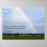 Mark 9:23 Rainbow Posters