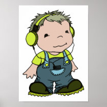 Mark likes music poster