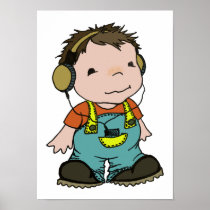 Mark likes music poster