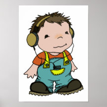 Mark likes music poster