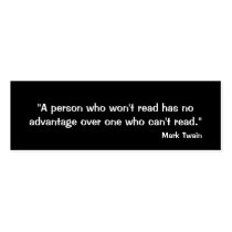 Mark Twain Bookmark