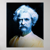 Mark Twain in Blue Print