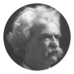 Mark Twain portrait stickers