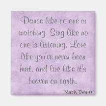 Mark Twain Quote Fridge Magnet