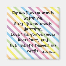 Mark Twain Quote Magnet