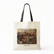 Market At The Harbour By Witte Emanuel De Tote Bag