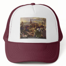 Market At The Harbour By Witte Emanuel De Trucker Hats