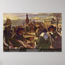 Market At The Harbour By Witte Emanuel De Poster