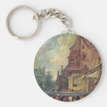 Market Day By Ferg Franz De Paula Key Chains