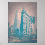 Market street in San Francisco Poster