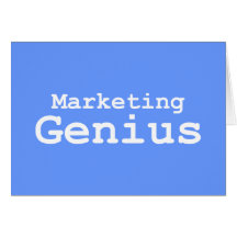 Marketing Genius Gifts Greeting Card