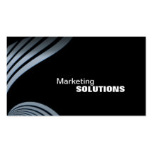 Marketing Promotion Business Card - Black & Blue