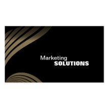 Marketing & Promotion Business Card - Black & Gold