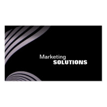 Marketing Promotion Business Card - Black & Purple