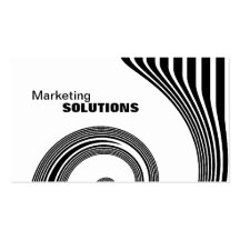 Marketing Promotion Business Card - Black & White