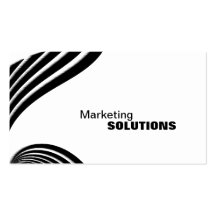 Marketing Promotion Business Card - Black & White