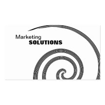 Marketing Promotion Business Card - Black & White